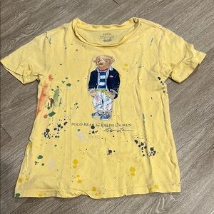 Polo by Ralph Lauren Kids Yellow Bear Graphic T-Shirt